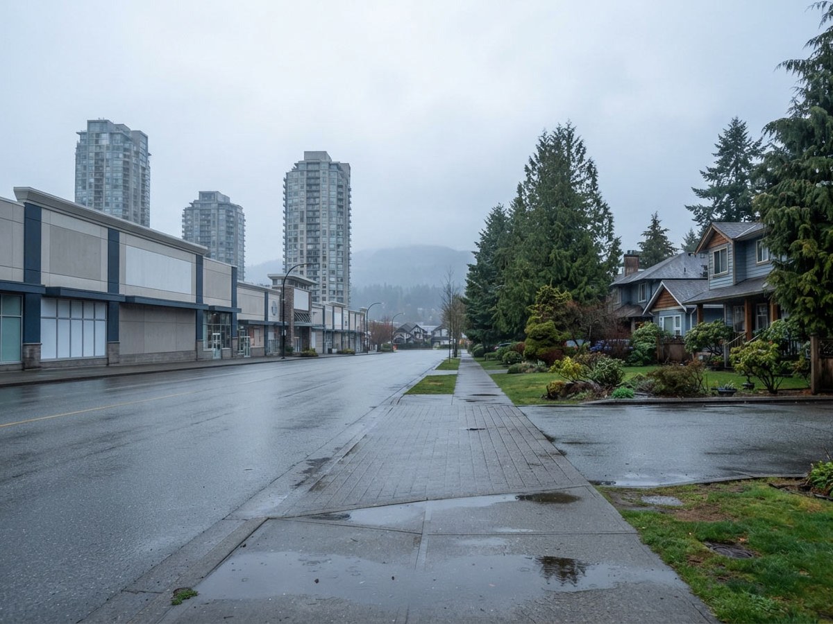 Residential street in Coquitlam and the Tri-Cities served by Everest Locksmith