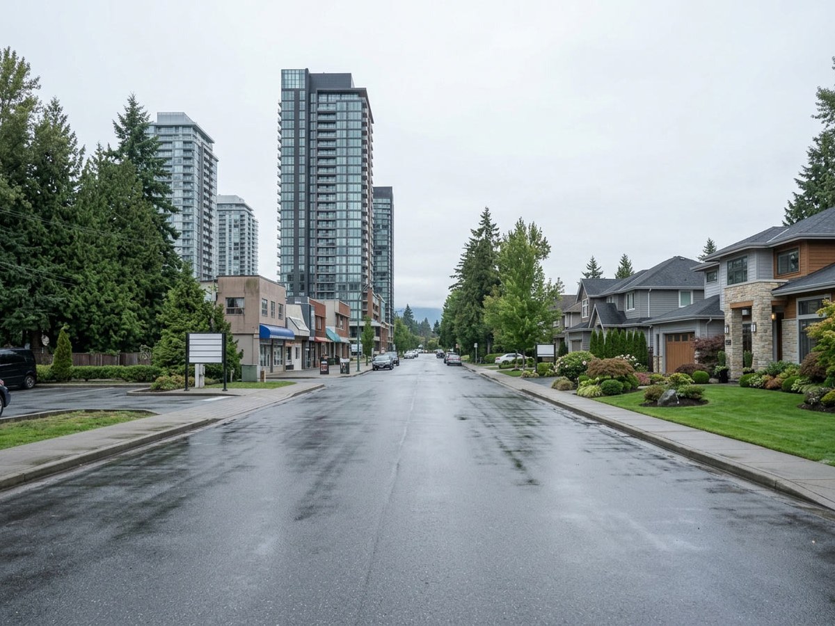 Residential street in Surrey and Delta served by Everest Locksmith